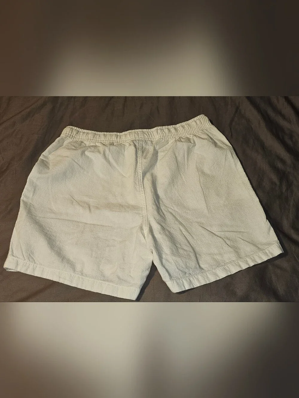 Laura Scott Elastic Drawstring Casual Shorts White Size Petite Small